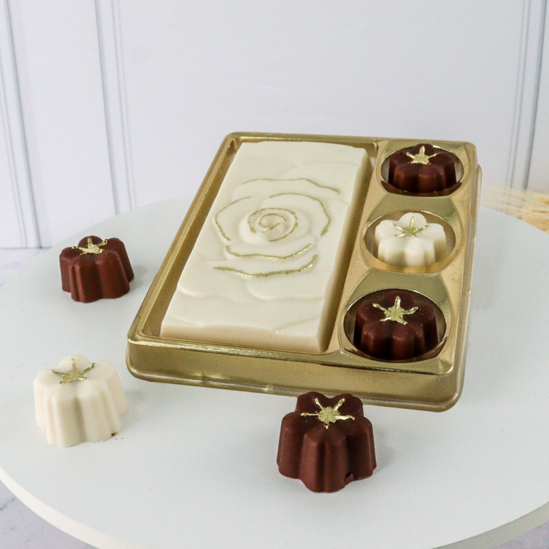 BWB143000 Caixa Barra c/ 3cav Trufas Dour...