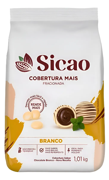 SICAO Cob Branco Gotas 1,01kg MAIS
