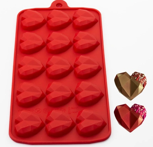 PRIME CHEF Forma Silicone Coração 03 15cav