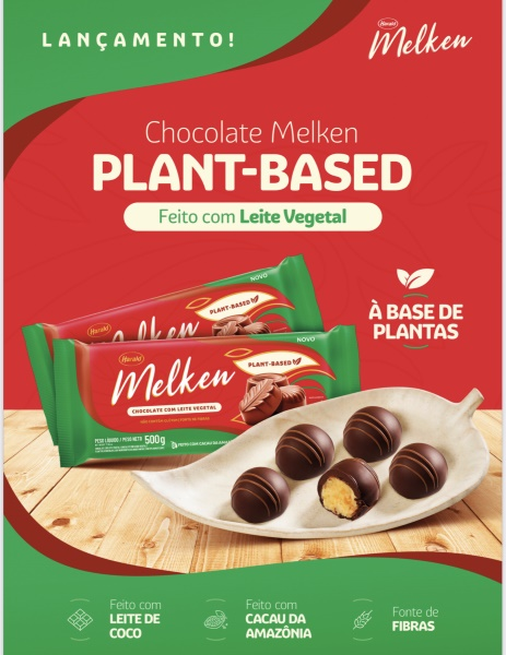 HAR MELKEN Choc Barra Plant Based 500g