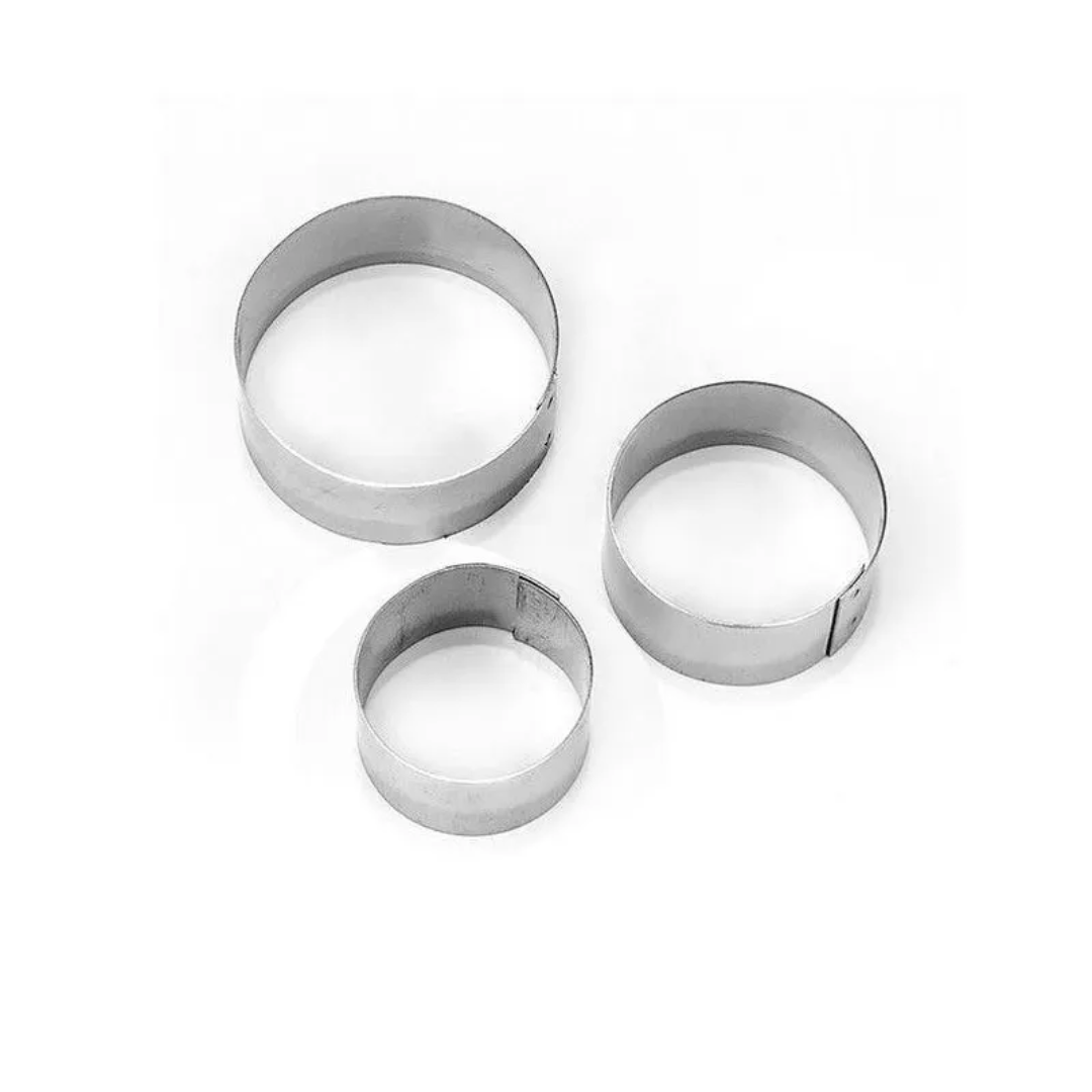 CONFEITUDO Jogo de Cortador Inox Redondo ...