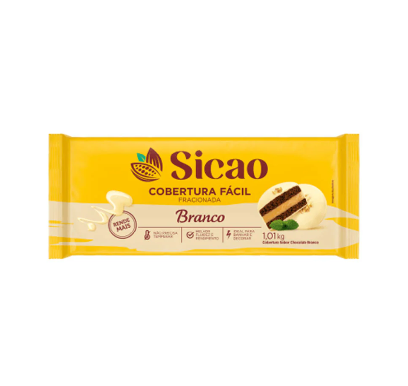 SICAO Cob Branco Barra 1,01Kg FÁCIL