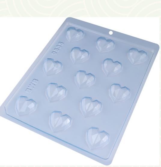 BWB 9835 Forma Simples Bombom Coração Lap...