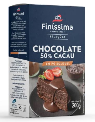 FINISSIMA Choc Pó 50% 200g
