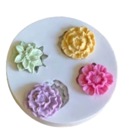 MAZ 2702 Molde de Silicone Flores Trabalh...