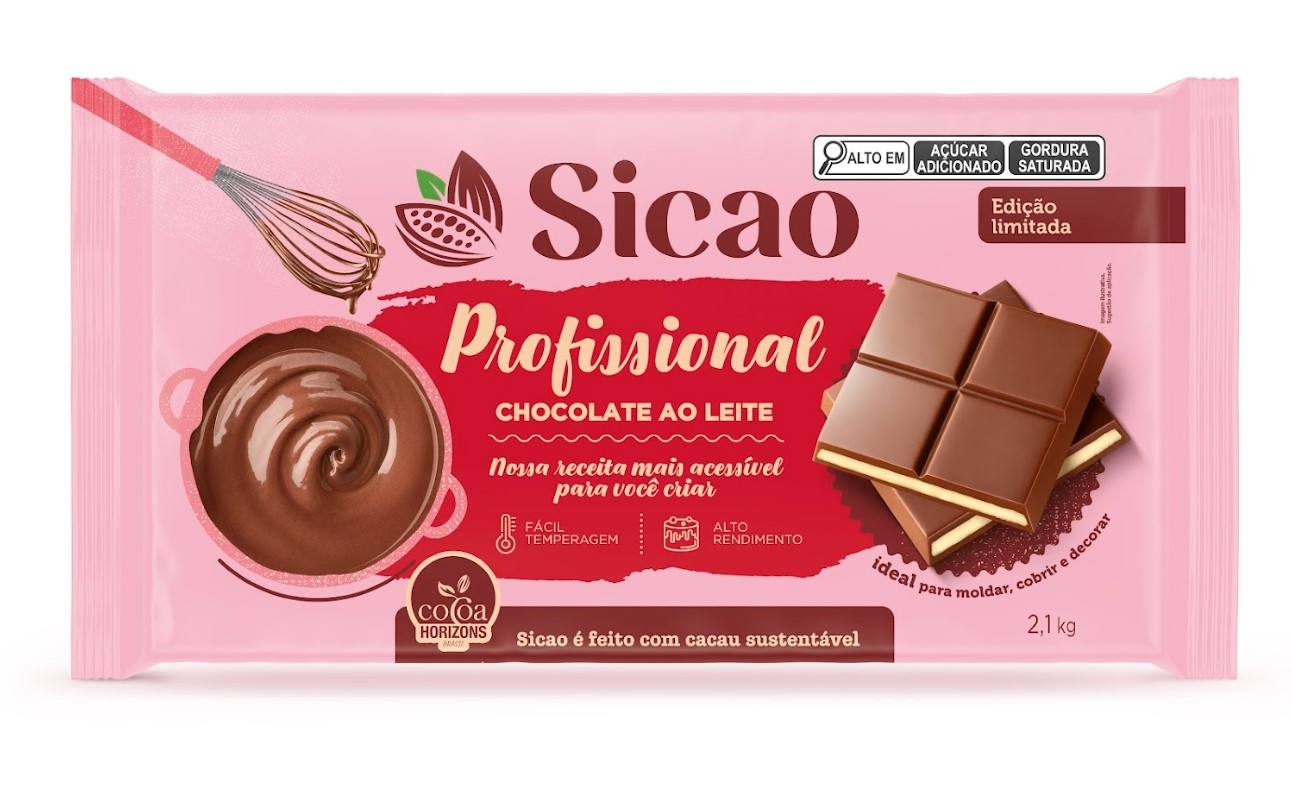 SICAO PROFISSIONAL Choc Ao Leite Barra 2,1kg