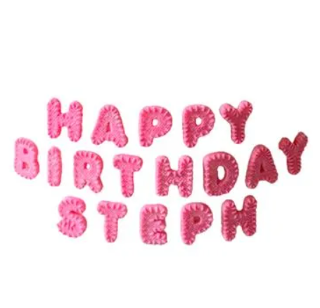 MAZ 2670 Molde de Silicone Letras Linho