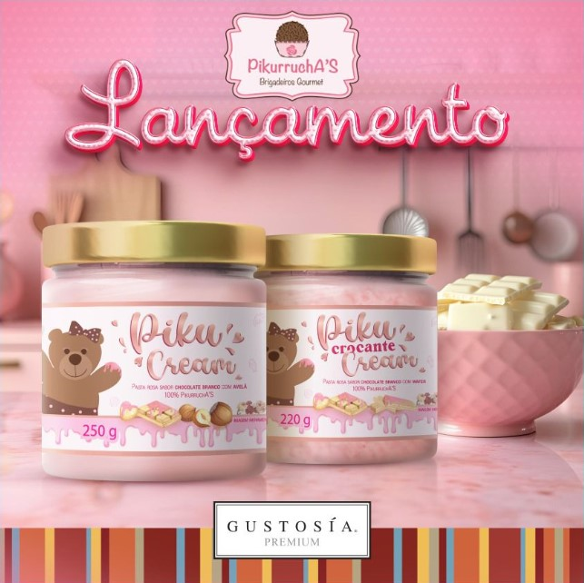 GUSTOSIA PIKU Variegato Rosa Choc Branco ...