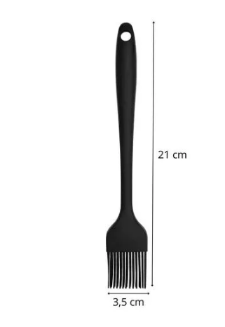 PRIME CHEF Pincel de Silicone Preto P 21cm
