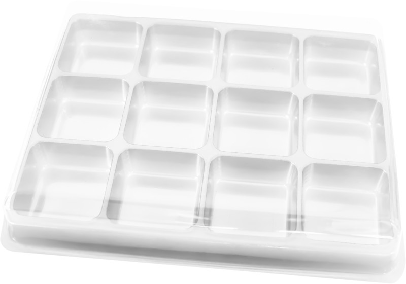 BWB142950 Caixa Bombom Quadrado 12cav Cri...