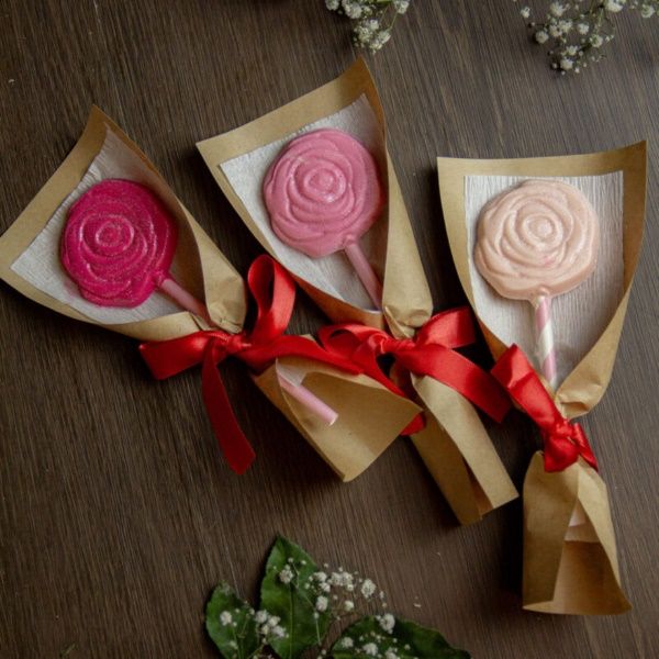 BWB 10390 Forma Simples Pirulito Rosa 4 C...