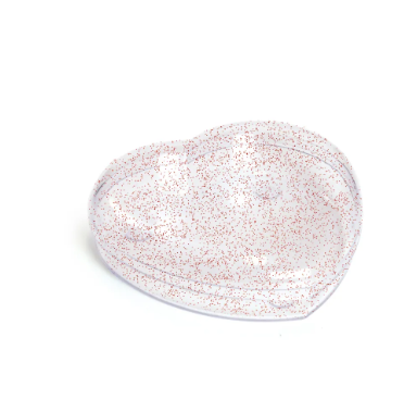 CROMUS Cx Acrílico Coração Glitter Vermel...