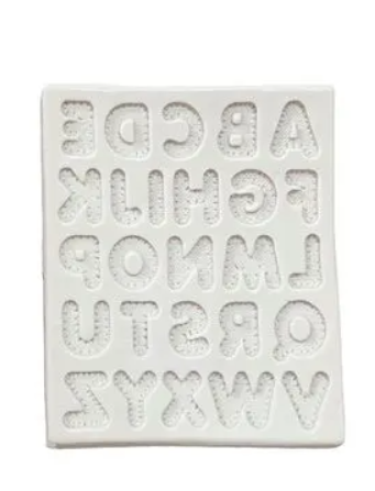 MAZ 2670 Molde de Silicone Letras Linho