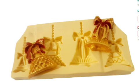 MAZ 98 Molde de Silicone Sinos de Natal 