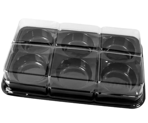 BWB142430 Caixa Bombom Retangular 6cav Pr...