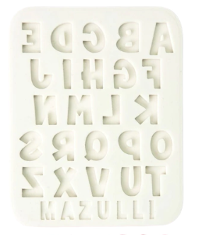 MAZ 2412 Molde de Silicone Alfabeto Pequeno