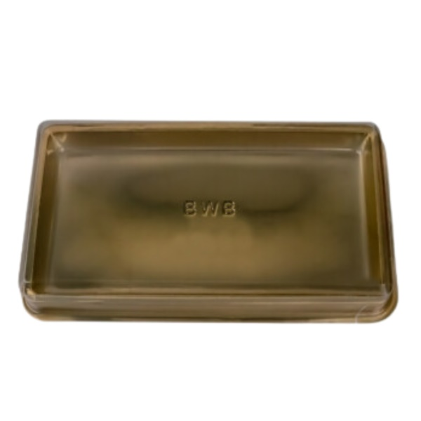 BWB14230 Caixa Pão De Mel Quadrado Dourad...
