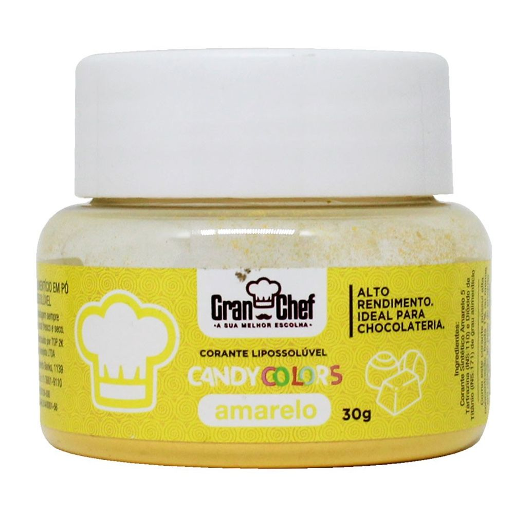GRAN CHEF Corante Hidro Candy Colors Amar...