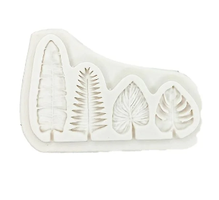 MAZ 2480 Molde de Silicone Folhas Tropicais