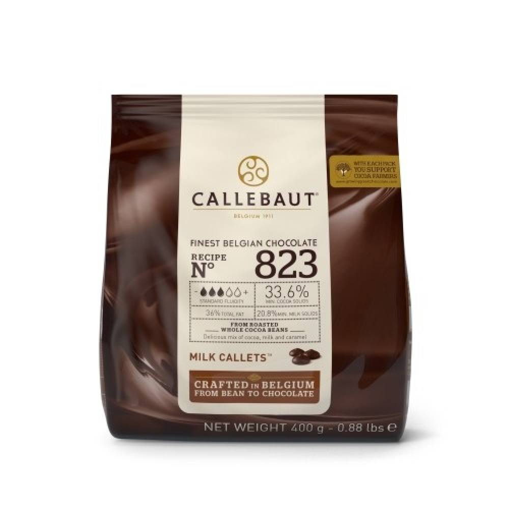 CALLEBAUT Choc Ao Leite 823 33,6% Gotas 400g