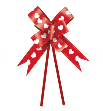 CROMUS Laço Pronto Coração Vermelho 23mm ...