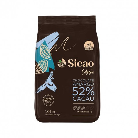 SICAO Choc meio amargo 52% Gotas 1,01kg S...