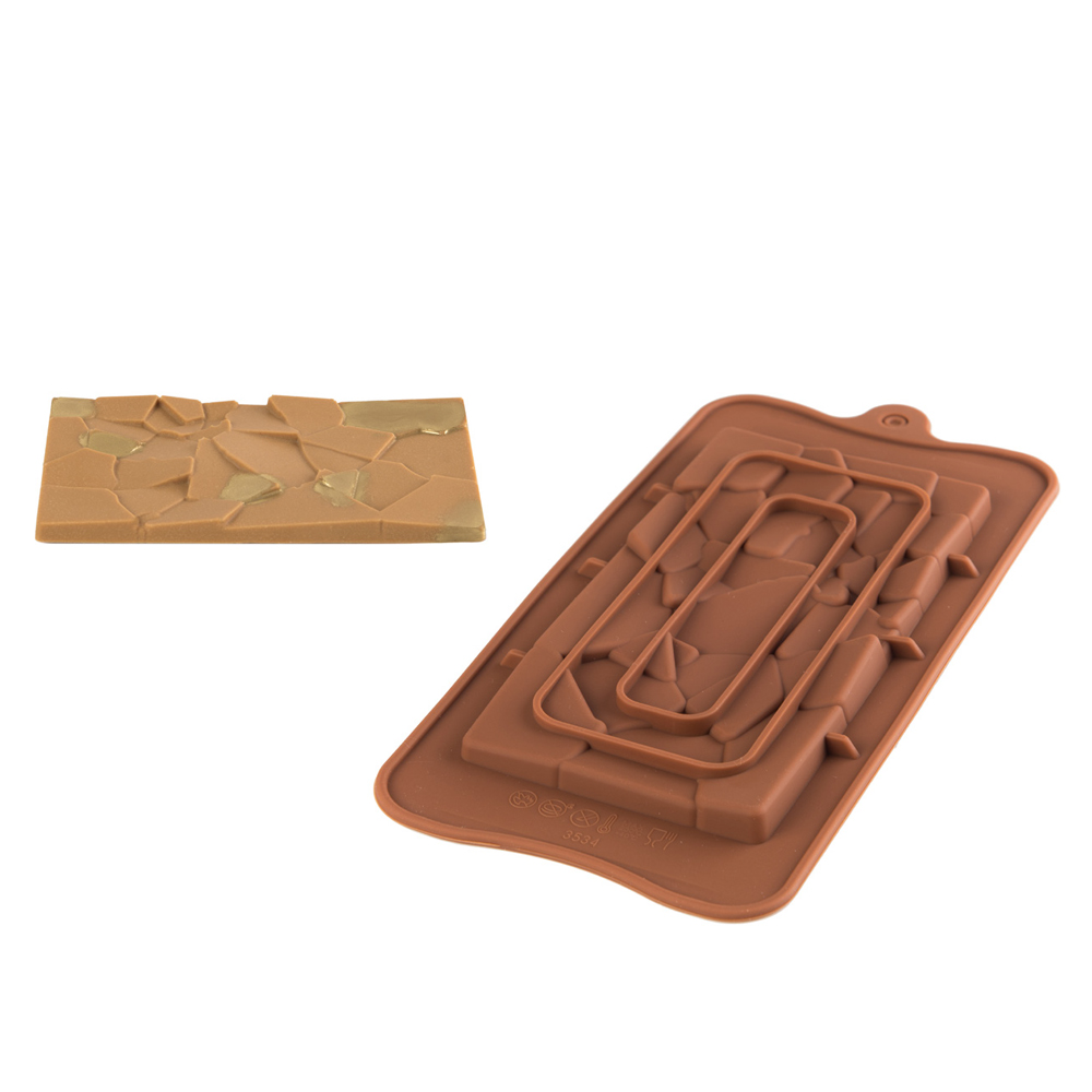 SILV Molde Silicone Chocolate Pedras