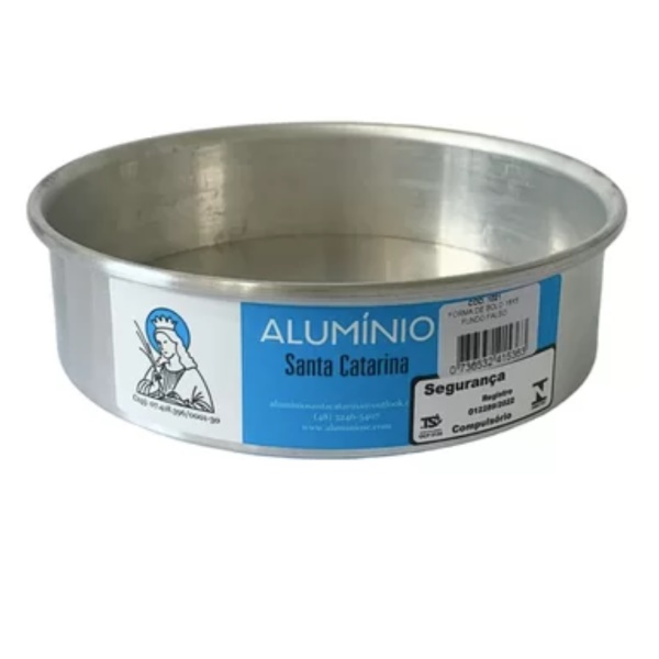 SC Forma Alumínio p/ Bolo Fundo Falso 18x...