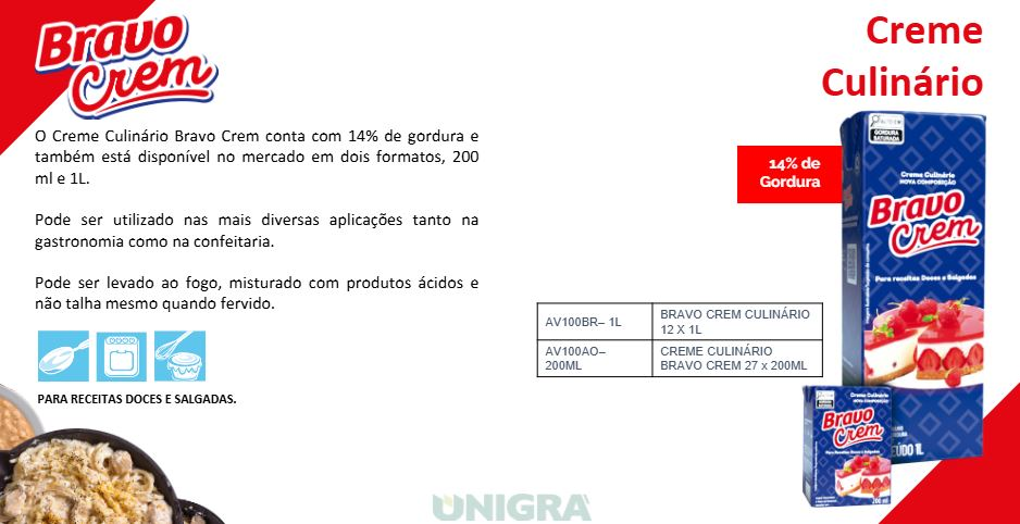 MASTER BRAVO CREM Creme Culinário 14% 1L