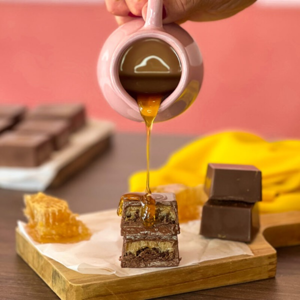 BWB 3702 Forma SP 3 Partes Pão Mel Quadra...