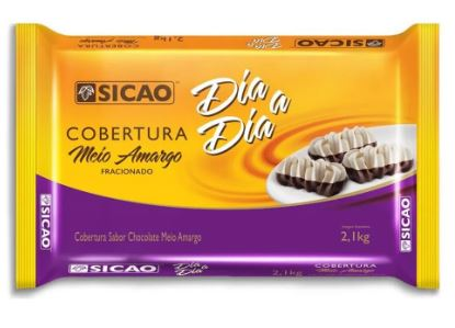 SICAO Cob Meio Amargo Barra 2,1kg FÁCIL