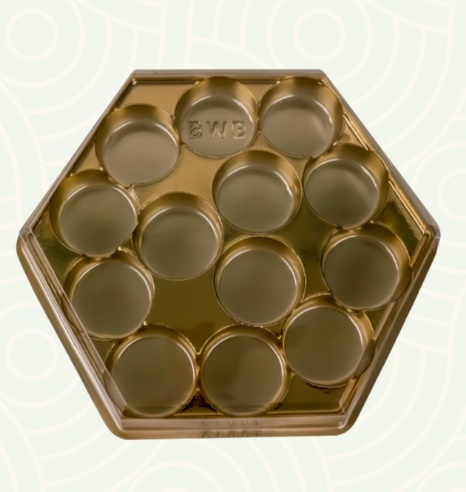 BWB14030 Caixa Sexta. Bombom Dourada 13 C...