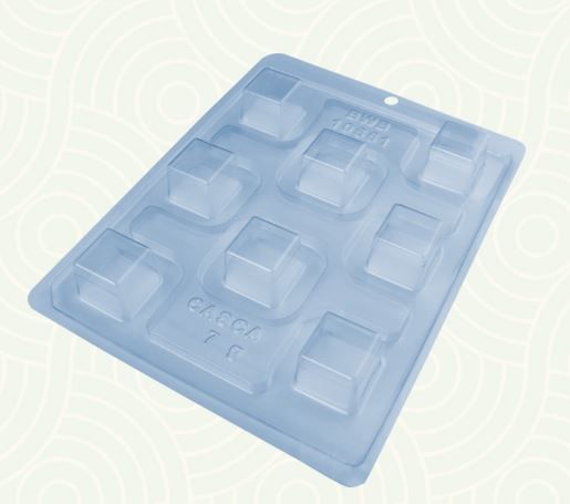 BWB 10551 Forma 3 Partes Bombom Quadrado ...