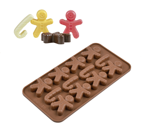 SILV Molde Silicone Gingerbread e Candy Cane