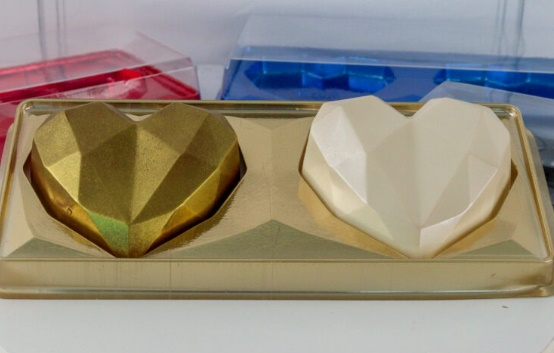 BWB14050 Caixa p/Coração Lapi. Dourado 2C...