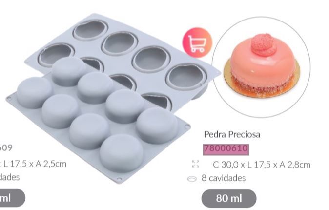 ALLONSY Forma Silicone Pedra Preciosa 8Ca...
