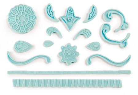 ALLONSY Molde Pasta Americana Renda Verde...