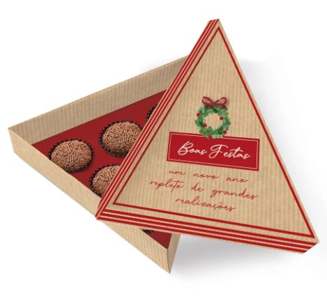 CROMUS Cx Arvore Guirlanda 3 doces - 1und