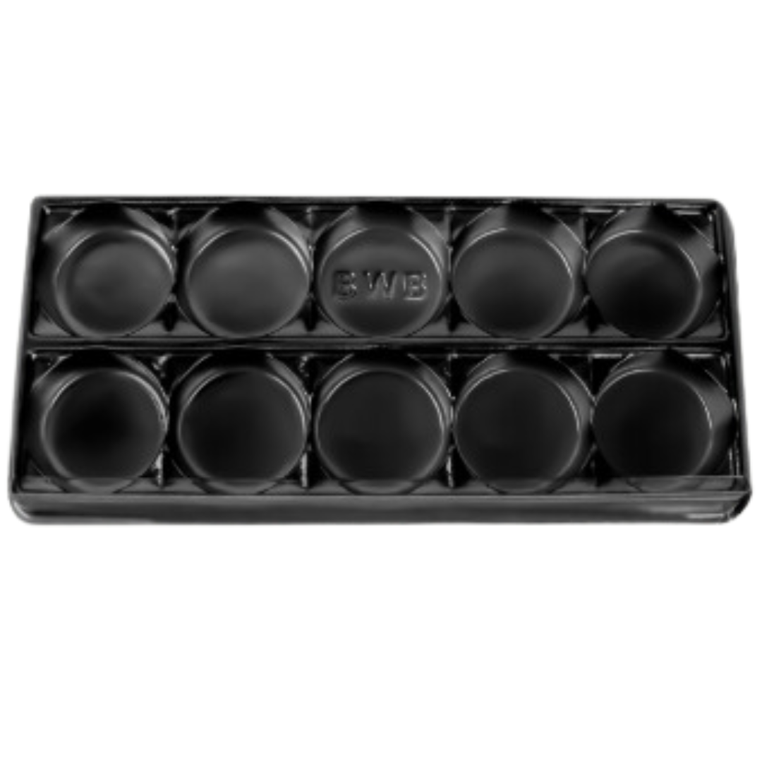 BWB14003 Caixa p/ Bombom c/ 10 Cav. Preto...