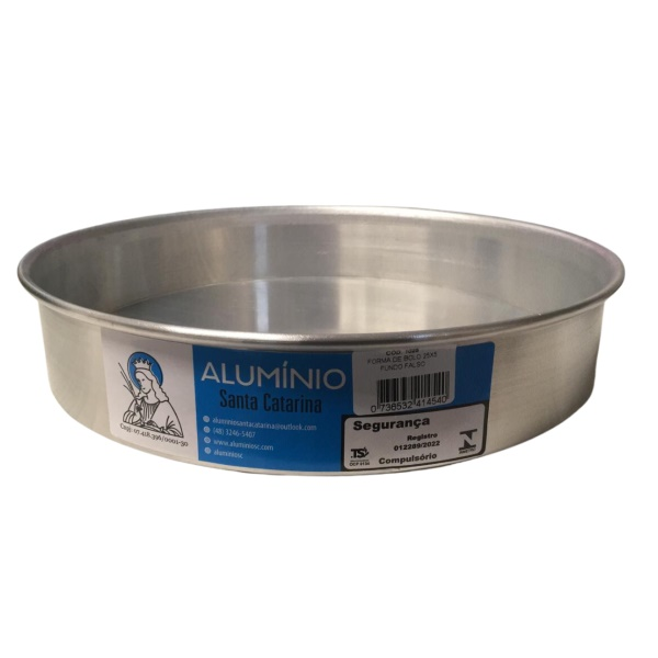 SC Forma Alumínio p/ Bolo Fundo Falso 25x...
