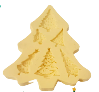 MAZ 97 Molde de Silicone Natal Mini Árvores 