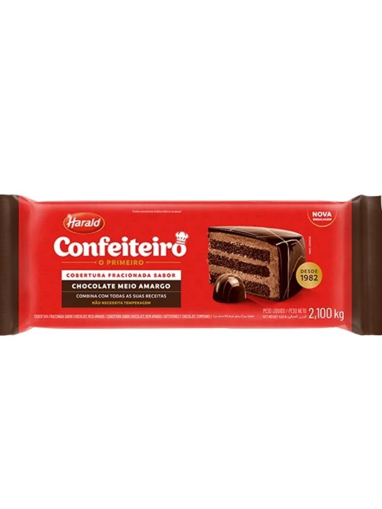 HAR CONFEITEIRO Cob Meio Amargo Barra - 2...