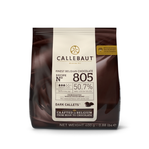 CALLEBAUT Choc Meio Amargo 805 50,7% Gota...