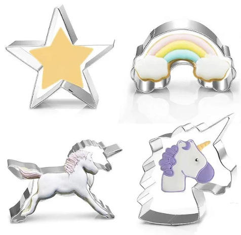PRIME CHEF Cortador Inox Unicórnio 4 peças