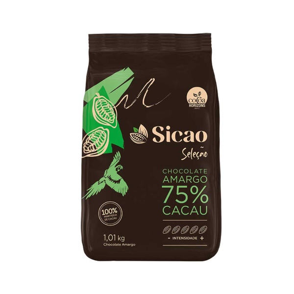 SICAO Choc Amargo 75% Gotas 1,01kg SELEÇÃO