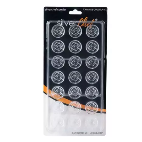 SILV Forma Policarbonato Bombom Rosas 21c...
