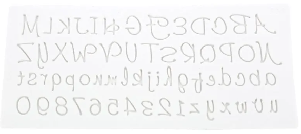 MAZ 1823 Molde de Silicone Alfabeto Letr ...