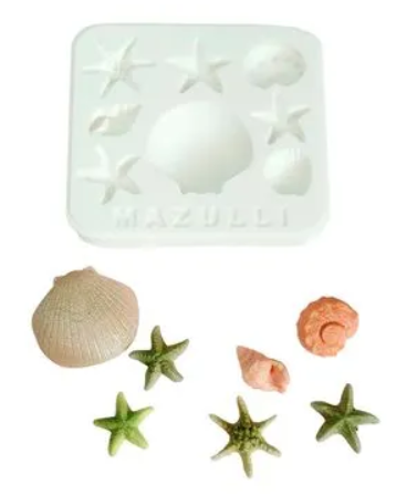 MAZ 2590 Molde de Silicone Conchas do Mar