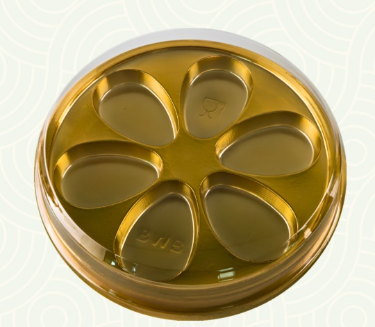 BWB14360 Caixa p/ Bombons Gourmet Dourado...