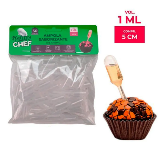 PRIME CHEF Ampola Cilindro 1ml - 50un